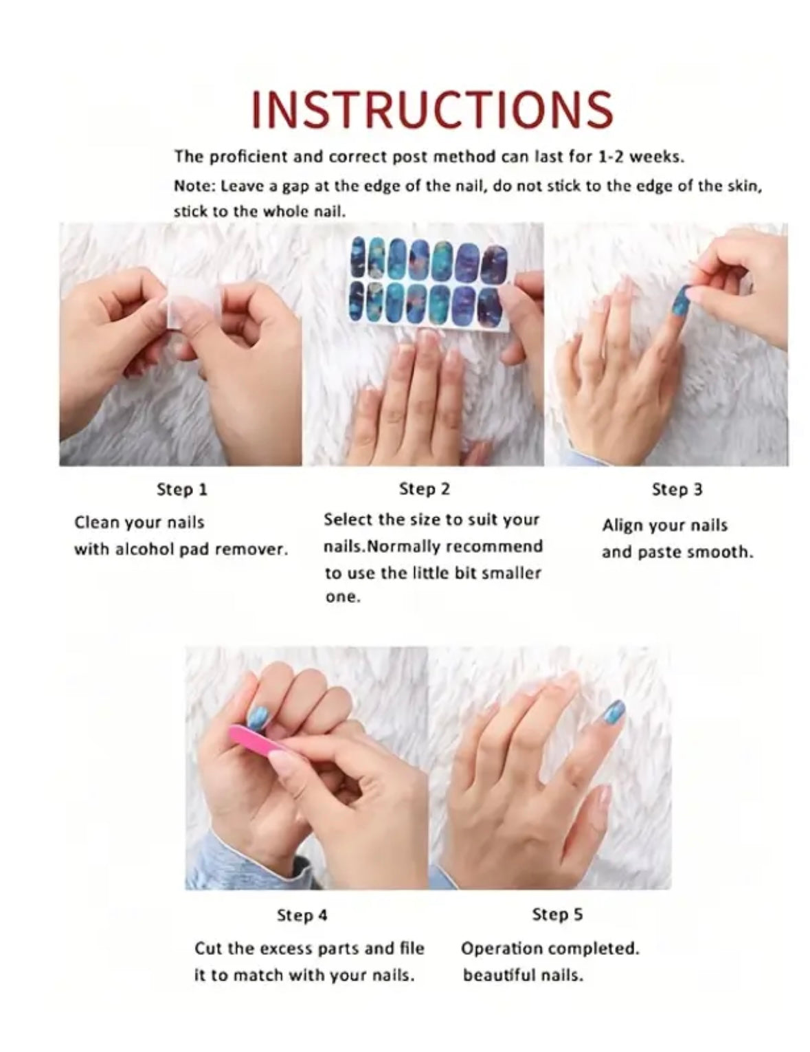 Gel Toe Nail Wraps