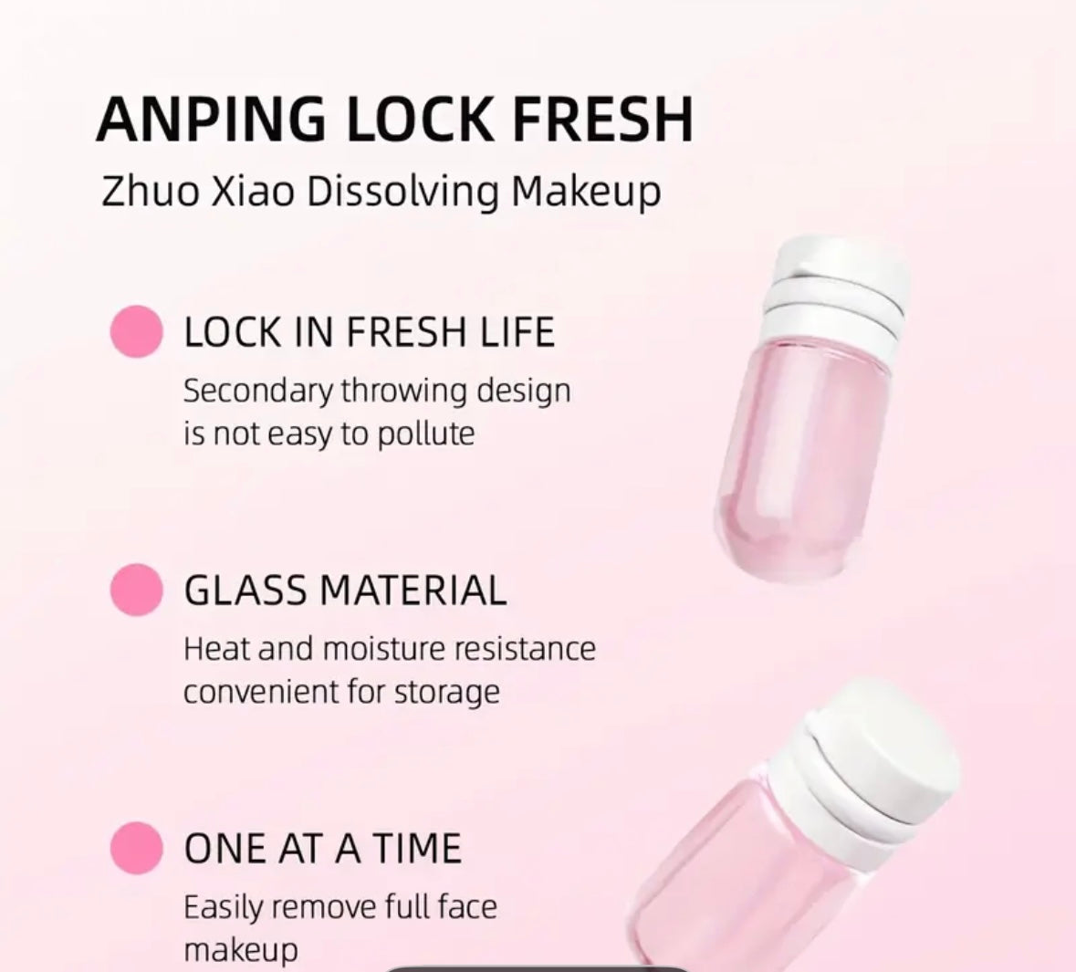 7 Oil make up remover capsules
