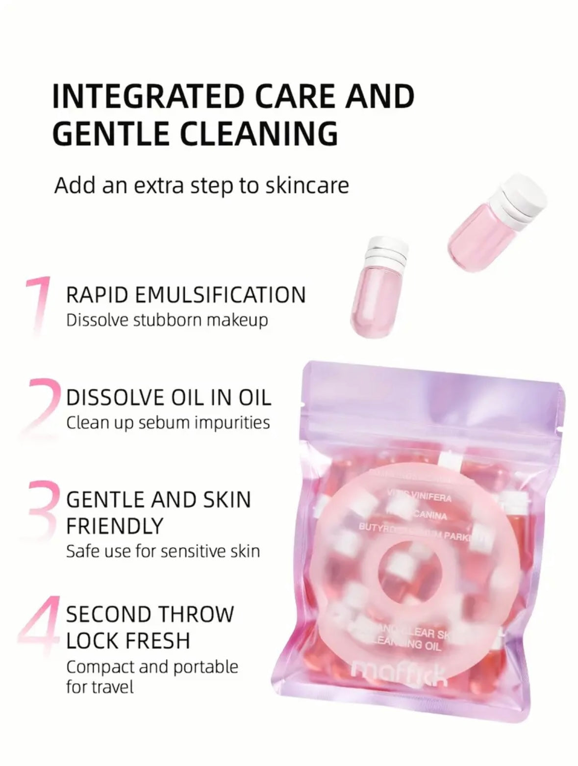 7 Oil make up remover capsules