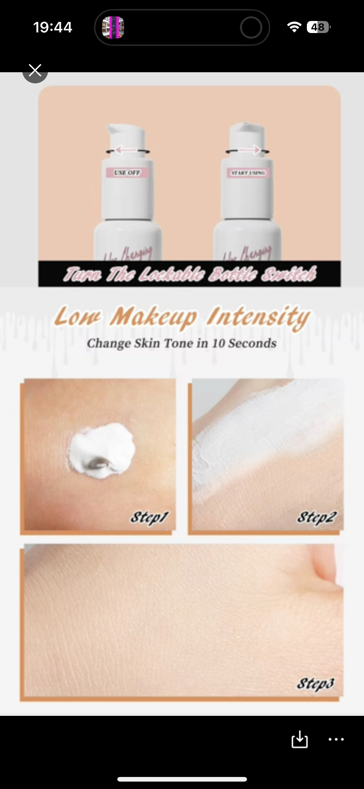 Colour Changing Foundation