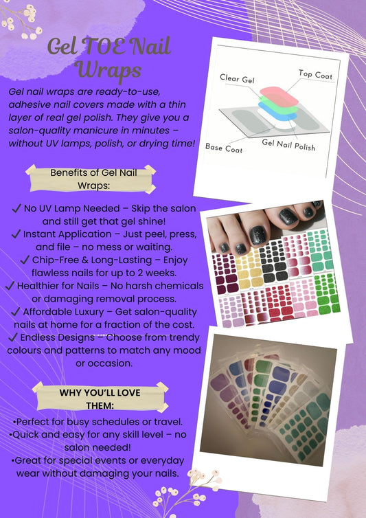 Gel Toe Nail Wraps